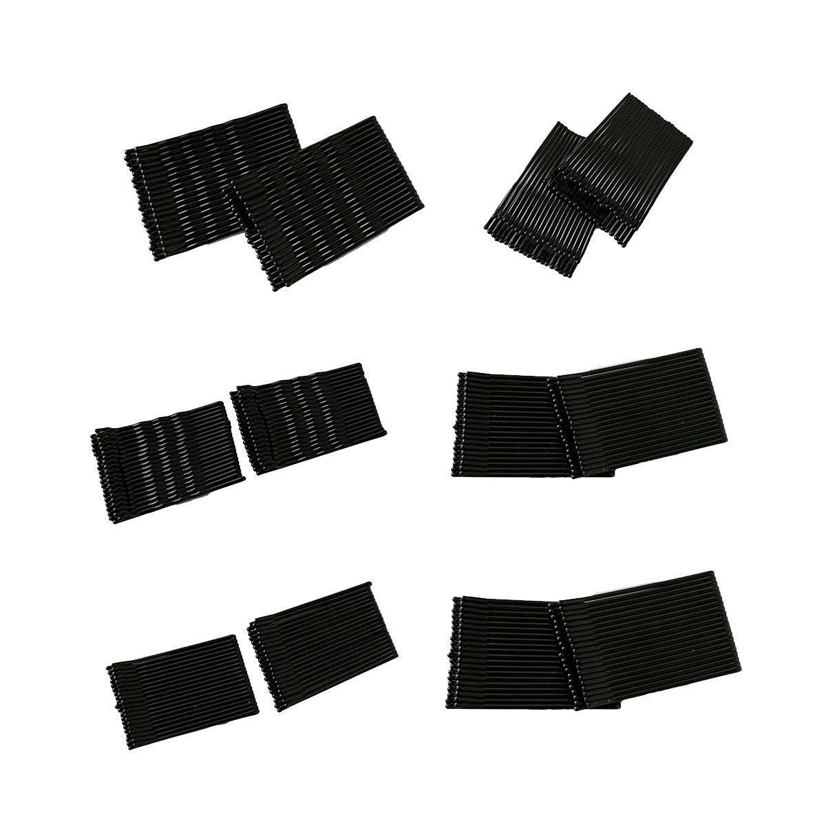 40 PCS Short Black Waved Hair Pins Bobby Pins Grips Salon Dance Hair Accessories - Long Wave Clip