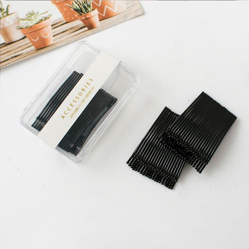 40 PCS Short Black Waved Hair Pins Bobby Pins Grips Salon Dance Hair Accessories - Short Wave Clip