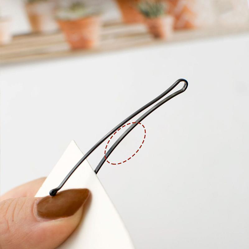 40 PCS Short Black Waved Hair Pins Bobby Pins Grips Salon Dance Hair Accessories - Long Curved Clip