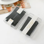 40 PCS Short Black Waved Hair Pins Bobby Pins Grips Salon Dance Hair Accessories - Long Flat Clip