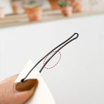 40 PCS Short Black Waved Hair Pins Bobby Pins Grips Salon Dance Hair Accessories - Long Flat Clip