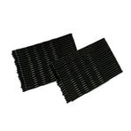 40 PCS Short Black Waved Hair Pins Bobby Pins Grips Salon Dance Hair Accessories - Long Flat Clip
