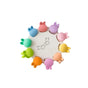 10PCS Mini Hair Clips Colourful Plastic Hair Clamps for Braiding and Styling - Rabbit