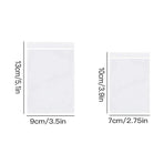100X Bulk Clear Resealable PE Plastic Zip Bags - 17*25cm 100PCS