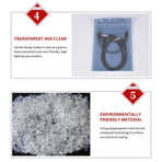 Plastic Self Sealing Bags 100PCS Anti Static Semi Transparent Resealable - 10x15cm