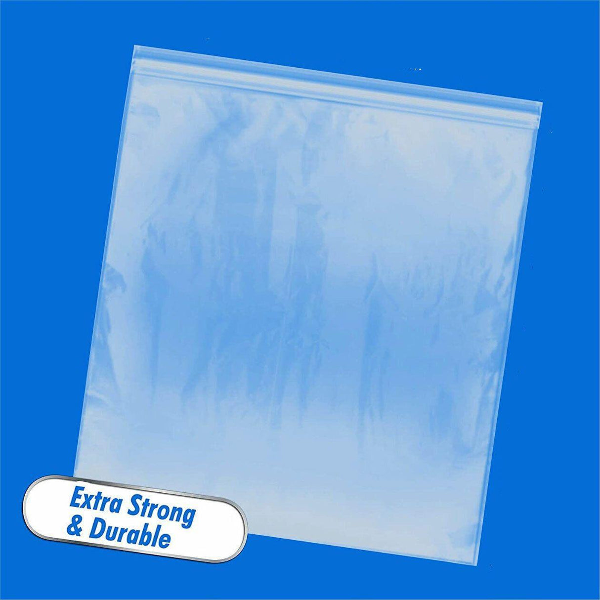 10/100PCS Thick Resealable Ziplock Bags in 12 Sizes Zip Lock Plastic Bags - 10x15cm-100pcs