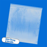10/100PCS Thick Resealable Ziplock Bags in 12 Sizes Zip Lock Plastic Bags - 6x8cm-100pcs - Side View