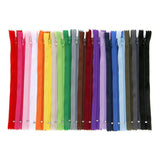 20PCS Closed End Nylon Zippers Tailor Sewer DIY Craft Sewing 20cm - Mixed Color - Low Angle