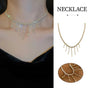Luxury Zirconia Tassel Necklace Elegant Collar Jewelry for Women Party Wear