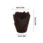 1000PCS Grease-proof Cupcake Liners Muffin Cup Cup Cake Paper Cup Large - Cowhide