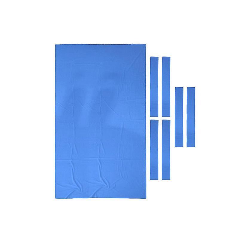 7Pcs Worsted Billiard Snooker Pool Table Cover Cloth W/ Felt Strip Heavy Duty 7FT - Green