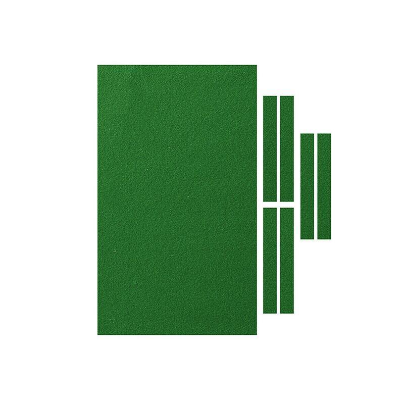 7Pcs Worsted Billiard Snooker Pool Table Cover Cloth W/ Felt Strip Heavy Duty 7FT - Green