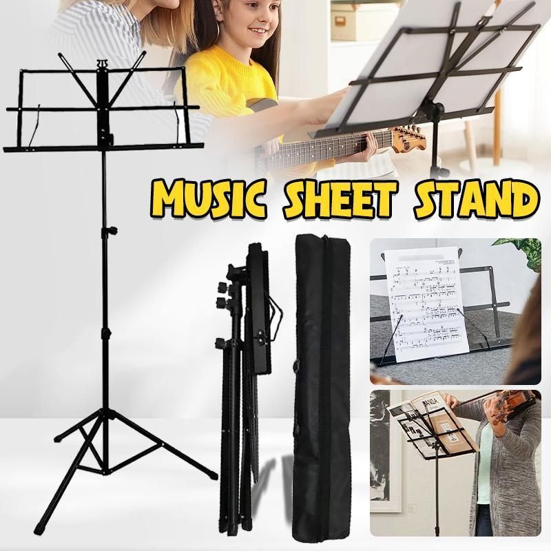Foldable Sheet Music Stand Tripod with Carry Bag - 1 Pc