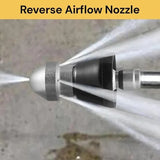 High Pressure Drain 1 Front 6 Nozzle Sewer Pipe Cleaner Rear Jet Pressure Washer - Top-Down View