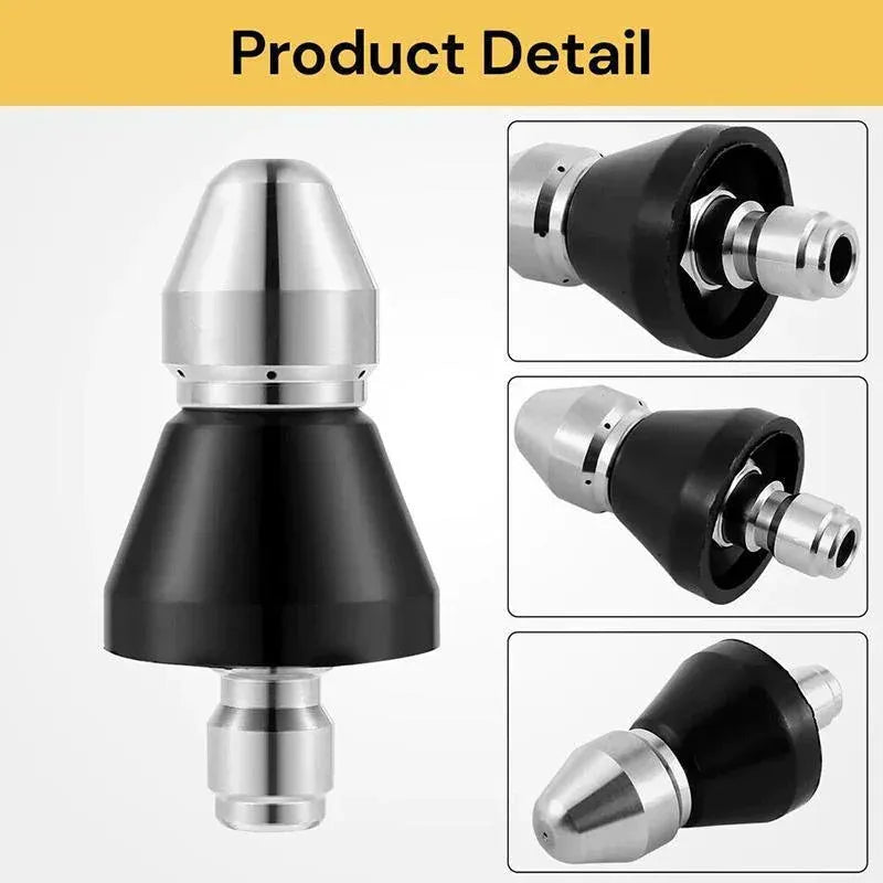 High Pressure Drain 1 Front 6 Nozzle Sewer Pipe Cleaner Rear Jet Pressure Washer