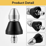 High Pressure Drain 1 Front 6 Nozzle Sewer Pipe Cleaner Rear Jet Pressure Washer - Close-Up Angle