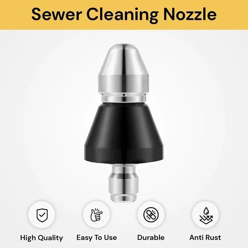 High Pressure Drain 1 Front 6 Nozzle Sewer Pipe Cleaner Rear Jet Pressure Washer