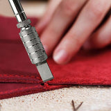 Swivel Leather Working Cut Blade Adjustable Carving Knife Leather Craft Tool - Rear View