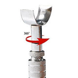 Swivel Leather Working Cut Blade Adjustable Carving Knife Leather Craft Tool - Close-Up Angle