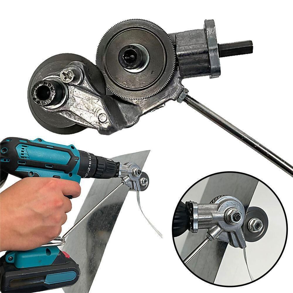 Electric Drill Plate Cutter Sheet Metal Nibbler Precise Cutting Shears Cutter