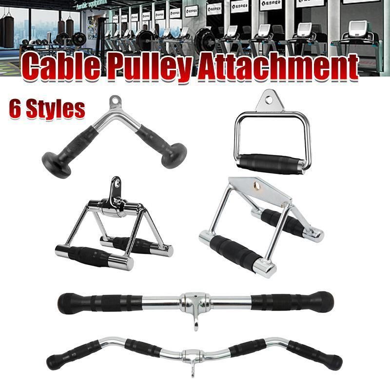 Rotating Close Grip Triangle Handle - Cable Pulley Attachment (1 Piece)