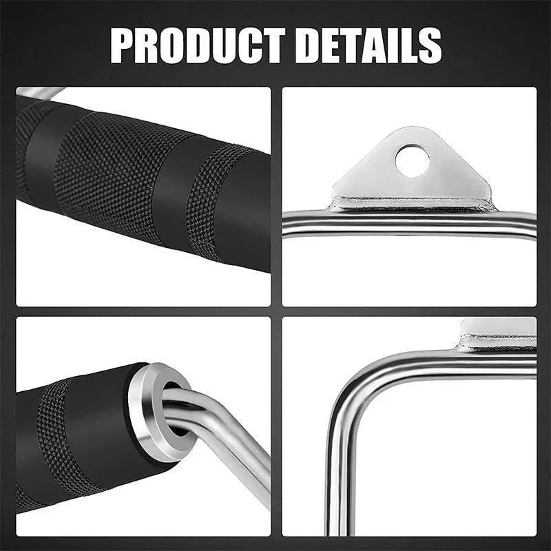 EZ Curl Pull-Down Bar - Cable Pulley Attachment LAT Bar (1 Piece)