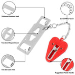 Portable Door Lock for Travel Hotel Home Security Addalock Style Lock - Red