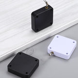 2x Punch-free Automatic Door Closer Sensor Auto for Home Kitchen Door Security - White - Top-Down View