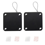 2x Punch-free Automatic Door Closer Sensor Auto for Home Kitchen Door Security - White - Close-Up Angle