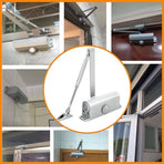 Hydraulic Automatic Door Closer with Adjustable Closing Speed, Soft Close - 1 Pc