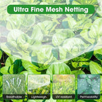 6/10M Netting Insect Bug Fly Fruit Mesh Net Vegetable Plant Protection Cover - 6*2.5 Meters