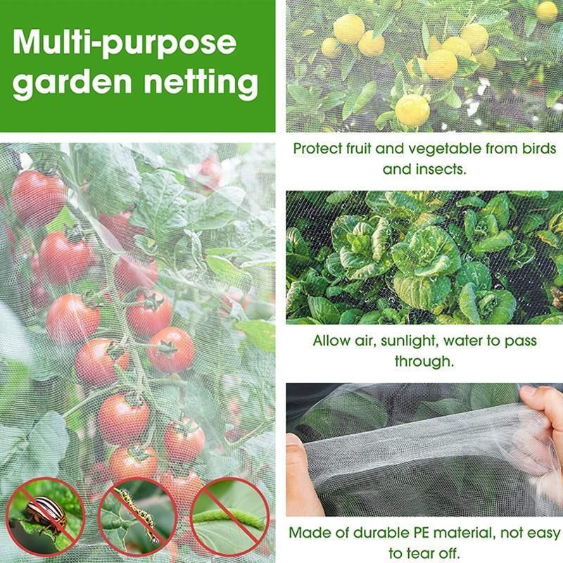 6/10M Netting Insect Bug Fly Fruit Mesh Net Vegetable Plant Protection Cover - 6*2.5 Meters