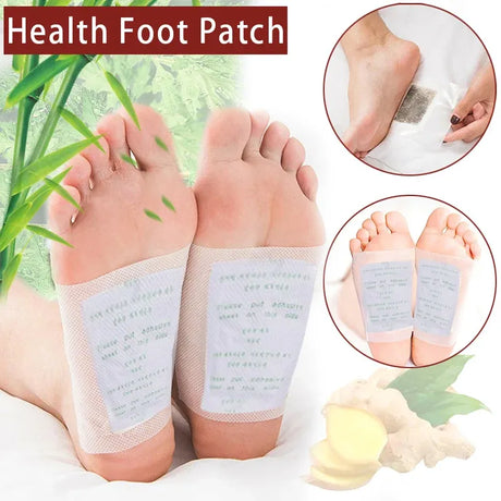 10-300 Ginger Herbal Detox Foot Patches for Slimming & Cleansing - 10PCS, image 2