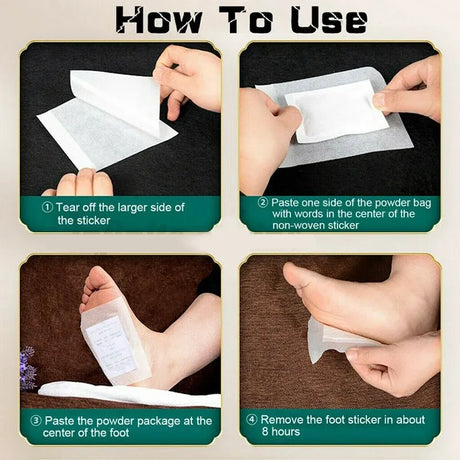 10-300 Ginger Herbal Detox Foot Patches for Slimming & Cleansing - 10PCS, image 9