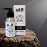 VALOR Decadent Shaving Gift Set – Organic Razor Kit with Soap, Brush, Balm & Body Bar - Top-Down View