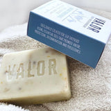 VALOR Decadent Shaving Gift Set – Organic Razor Kit with Soap, Brush, Balm & Body Bar - Rear View