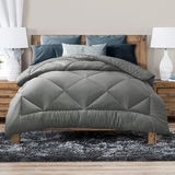 All-Season Bamboo Blend Quilt - Australian Made Double 400GSM in Grey