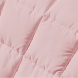 Australian Made All-Season 400GSM Bamboo Blend Double Quilt - Luxurious Comfort in Blush - Side View