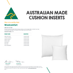 Luxor Twin Pack 45x45cm Aus Made Hotel Cushion Inserts Premium Memory Resistant Filling, image 2