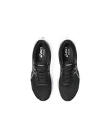 ASICS GT-1000 12 Men's Running Shoes with Advanced Cushioning and Stability - Black/White, Size 12 US - Top-Down View