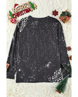 Retro Bleached Leopard Spot Sweater - Large - Extra Image