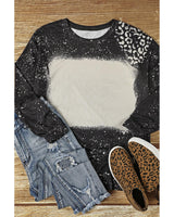 Retro Leopard Pullover - XL