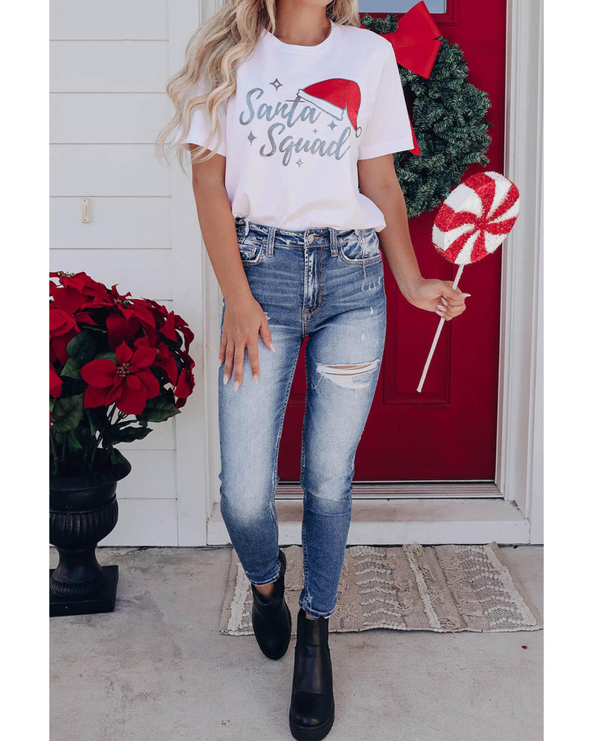Azura Exchange Holiday Cheer Santa Squad Tee - 2XL