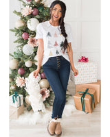Azura Exchange Holiday Spirit Christmas Tree Tee - XL - Rear View