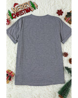 Azura Exchange Snowflake Christmas Tee with Santa Hat - Size S - Rear View