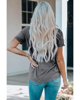 Azura Exchange Snowflake Christmas Tee with Santa Hat - Size S - Extra Image