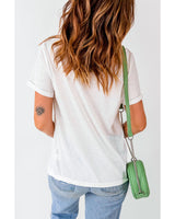 Lucky Leopard Heart Print St. Patrick's Day Tee - M - 45-Degree Angle
