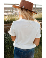 Azura Exchange COWBOYS & BEERS Graphic Tee for Women - M - Front View