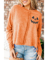 Azura Exchange Spooky Pumpkin Patchwork Sweatshirt - S
