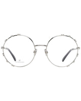 Swarovski Women's Full-Rim Silver Metal Optical Frames - One Size - Front View